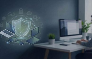 Endpoint security service protecting business devices