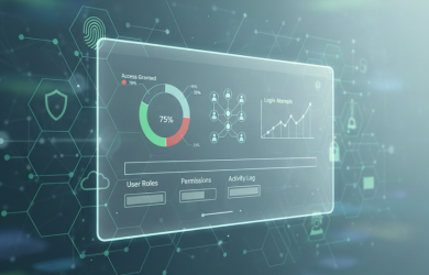 identity and access management dashboard on screen