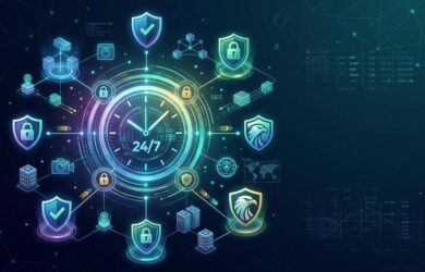 24/7 incident monitoring dashboard for cyber security protection