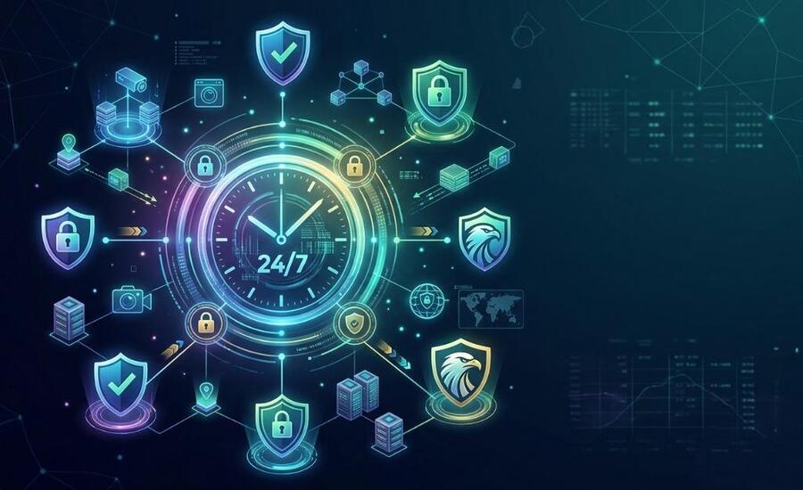 24/7 incident monitoring dashboard for cyber security protection