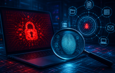 Digital Forensics investigation tracing ransomware attack activity