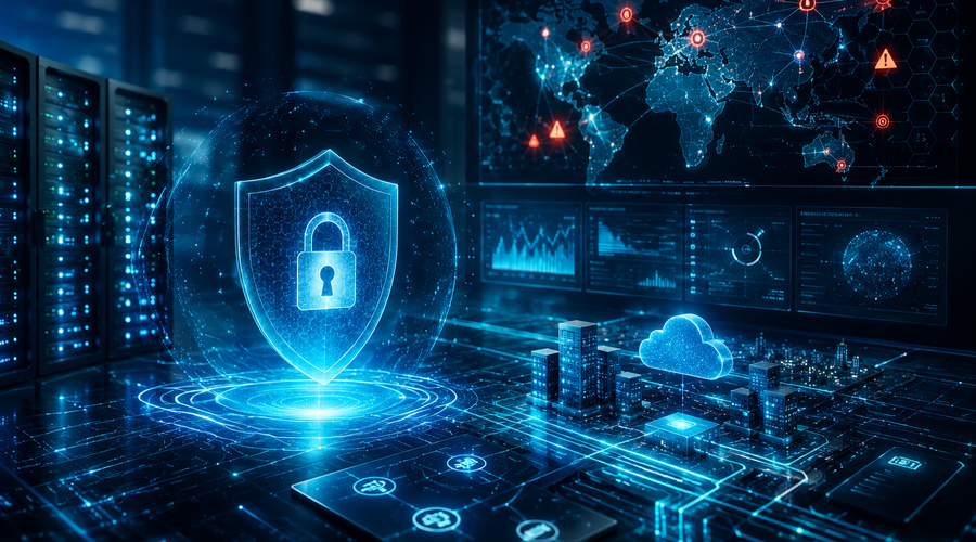 Managed Detection and Response services cybersecurity monitoring poster