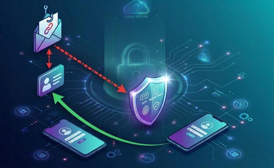 Multi Factor Authentication protecting businesses from phishing attacks