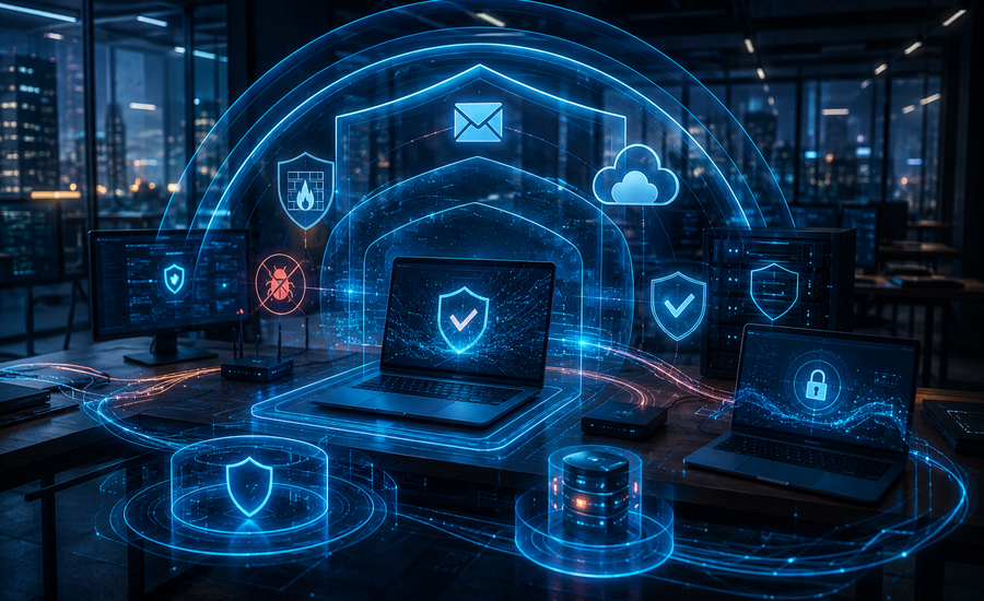 Multi-Layered Antivirus Protection for business cyber security systems